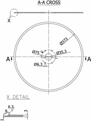 Pièces agricoles - Travail du sol - Disque plat 373x3,0mm