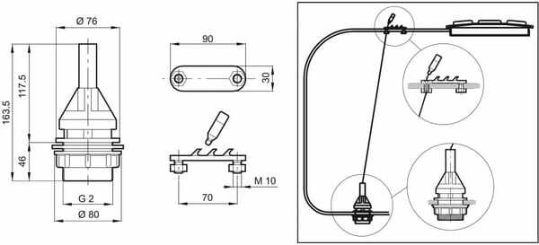 Pièces agricoles - Pièce Pulvérisateur - Protection de buse robinet 2"