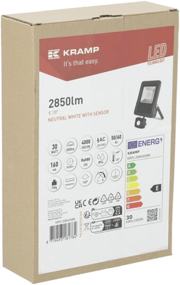 Pièces agricoles - Electricité - Projecteur LED, 30W, capteur 4000K