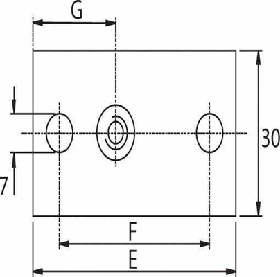 Pièces agricoles - Hydraulique - Plaque à visser inox Gr.0 0