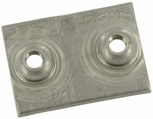 Pièces agricoles - Hydraulique - Plaque à souder simple inox GR.2