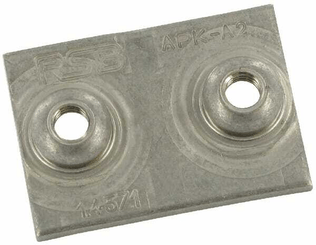 Pièces agricoles - Hydraulique - Plaque à souder simple inox GR.2