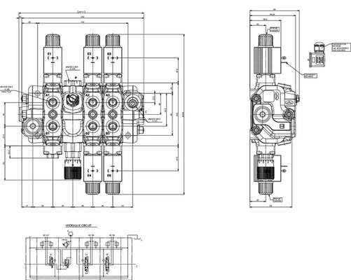 Pièces agricoles - Hydraulique - Distributeur hydraulique 3-fac