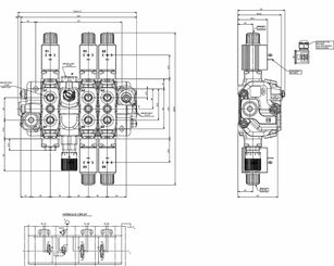 Pièces agricoles - Hydraulique - Distributeur hydraulique 3-fac