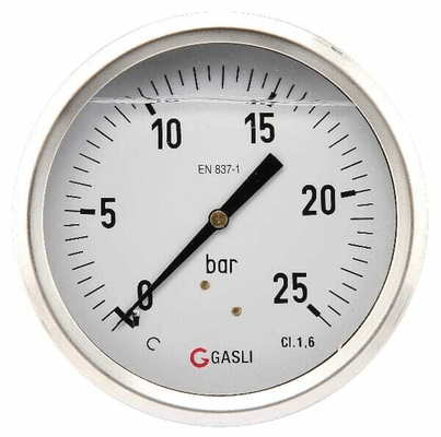 Pièces agricoles - Hydraulique - Manomètre Ø100 0-25bar ½" hint