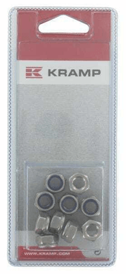 Pièces agricoles - Fasteners - Ecrou autobloquant inox M8 x 1,25 (10)