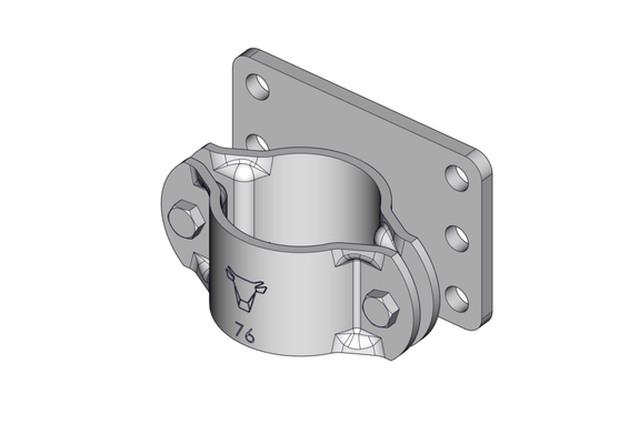 Materiels - Accessoires 0Kg-5Kg - BRIDE RONDE D.76MM COMPLETE FIXATION MURET OU PLANCHE OVIN CAPRIN