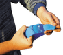 Bracelet plastique bleu