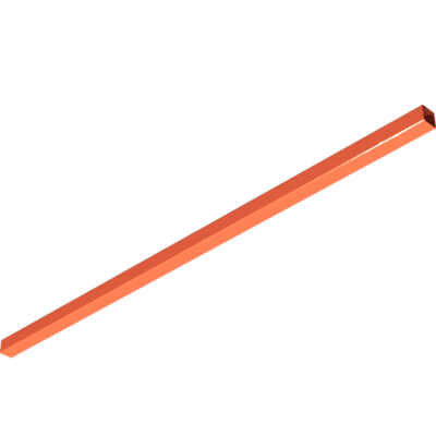 Pièces agricoles - Pièce divers - tube carré f. herse 1400mm -peint-