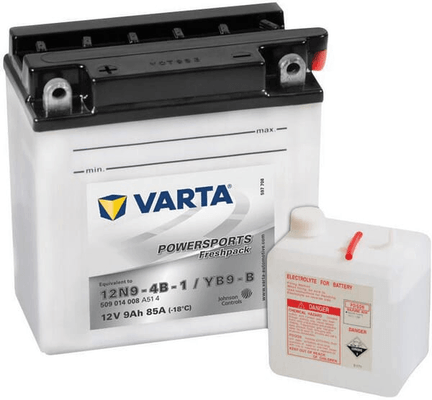 Pièces agricoles - Eclairage - Batterie 12V 9Ah 85A Sports motorisés Freshpack VARTA
