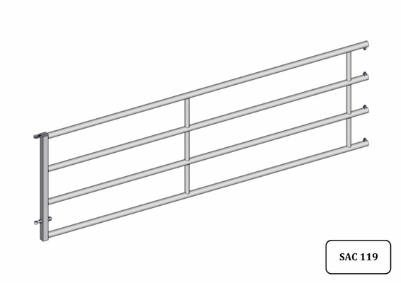 Materiels - Cage de contention - PACK DE 12 ARRIERES EX4 4/5M L.3.50M