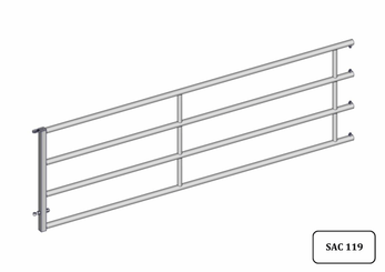 Materiels - Cage de contention - PACK DE 12 ARRIERES EX4 4/5M L.3.50M