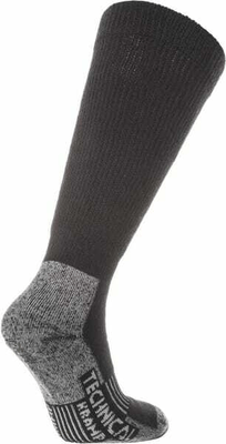 Vêtements et protections - Vêtement  - Chaussettes thermiques hautes grises/noires 47-50