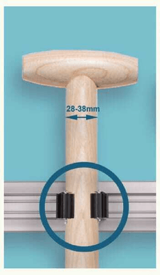 Pièces agricoles - Cloture,Jardin & Sylviculture - Étrier de manche Prax 35 mm 2p