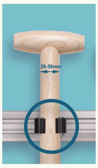 Pièces agricoles - Cloture,Jardin & Sylviculture - Étrier de manche Prax 35 mm 2p