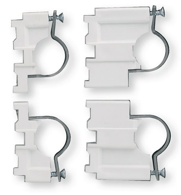 Plomberie - Joints et accessoires de plomberie - SET 4 SUPPORT COFFRET PLAST
