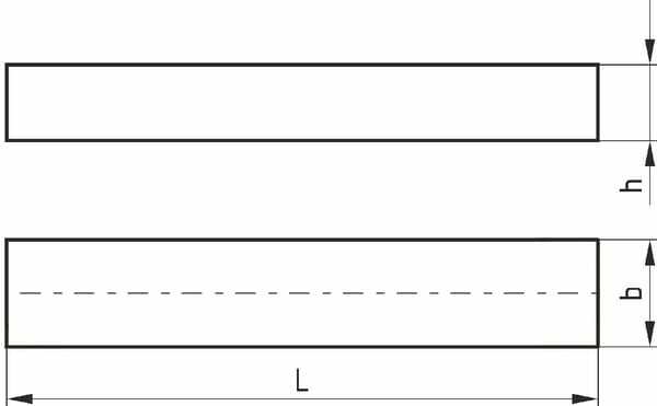 Pièces agricoles - Fasteners - Clavette 10 x 10 x 36