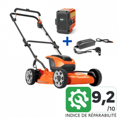 Materiels - Tondeuse poussée et tractée - Tondeuse poussée et tractée Husqvarna LB144i Pack 40-B140