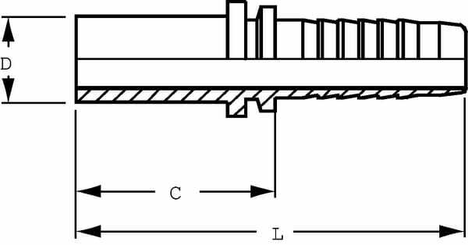 Pièces agricoles - Hydraulique - Raccord lisse DN13-14S