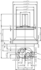 Pièces agricoles - Hydraulique - Moteur Orbit Cardan Ø40, zyl.