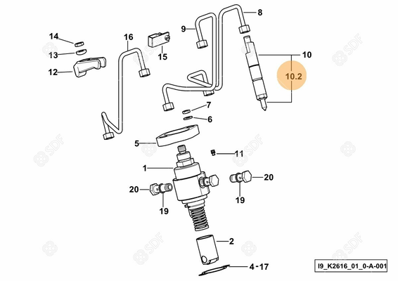 Pièces agricoles - Pieces moteur - PULVERISATEUR