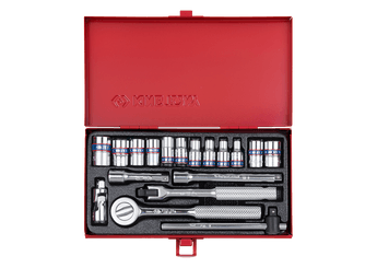 Outils - Outils divers - Coffret de douilles et accessoires 1/4" 6 pans 12 pièces