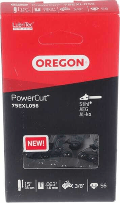 Pièces agricoles - Jardin et forêt pièce adaptable - Chaîne de tronçonneuse 3/8" 1,6mm 56 DL dent à angle droit Oregon