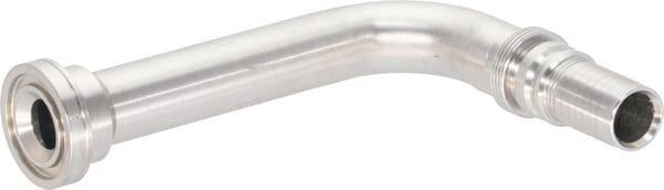 Pièces agricoles - Hydraulique - Raccord à sertir 4SH-DN25 avec bride ø47,6 mm 90° H175