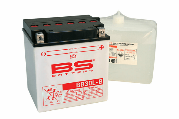Pièces Quad & Motos - Electrique - Batterie BS BATTERY Haute-performance avec pack acide - BB30L-B