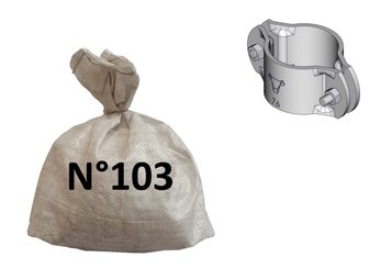 Materiels - Accessoires 0Kg-5Kg - SACHET BRIDE RONDE D.76 FIXATION HAUTE CORNADIS OVIN