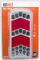 Pièces agricoles - Eclairage - Feu arrière LED rectangle gauche câblé