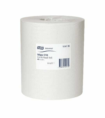 Chimie - Chimie divers - Essuie-tout, rouleau blanc, 20cm x 300m, 1 pli, extérieur Ø187mm, 6 rouleaux, Tork