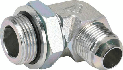 Pièces agricoles - Hydraulique - Raccord coudé 9/16 JIC x 1/4 BSP