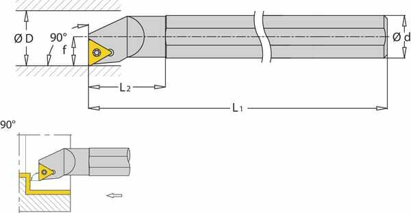 Outils - Outils divers - Porte-plaquette dr. STFCR 90°