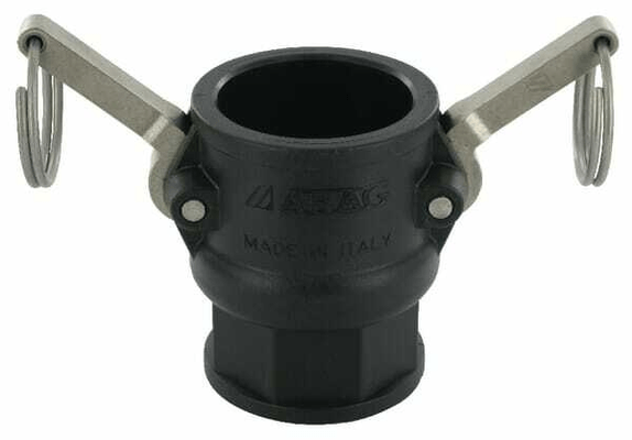 Pièces agricoles - Pièce Pulvérisateur - Camlock Type D 1-1/4" filetage femelle polypropylène