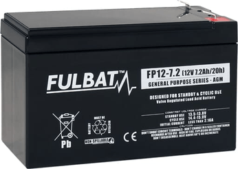 Pièces agricoles - Eclairage - Batterie 12V 7.2 Ah AGM