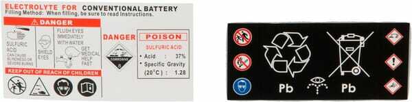 Pièces agricoles - Eclairage - Batterie 12V 24Ah 200A avec pack d'acide Kramp