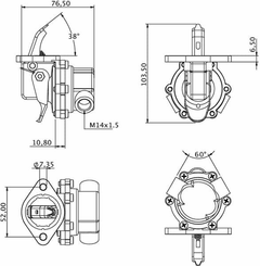 Pièces agricoles - Tracteur pièce adaptable - Pompe d'alimentation SDF