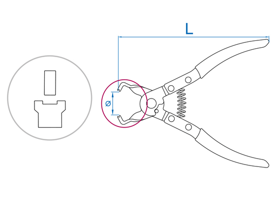 Outils - Outils divers - Pince pour collier de carburant