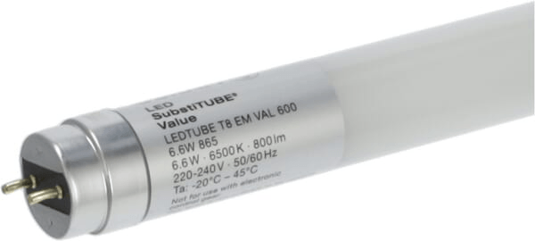Pièces agricoles - Electricité - Tube LED EM 6.6W 865 G13 600mm