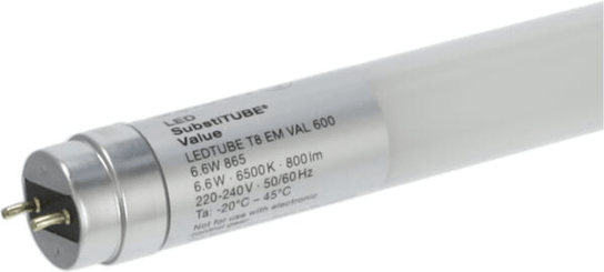 Pièces agricoles - Electricité - Tube LED EM 6.6W 865 G13 600mm