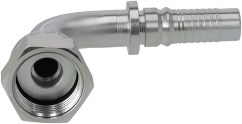 Pièces agricoles - Hydraulique - Raccord à sertir 4SH-DN16-1,3/16" ORFS-90°