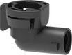 Raccord rapide pour bouchon 90°, femelle-mâle noir