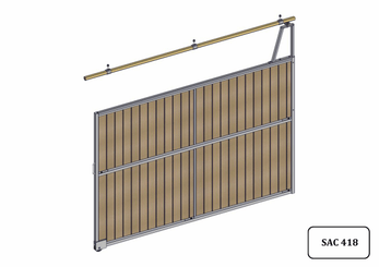 Materiels - Accessoires 200Kg-300Kg - SEPARATION COULISSANTE TOUTE RESINE L.3.50M