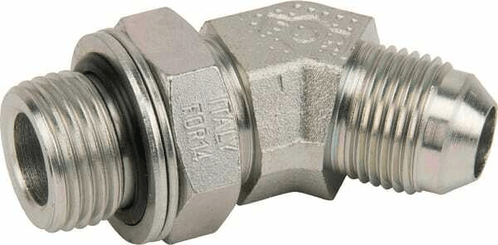 Pièces agricoles - Hydraulique - Adaptateur MJ 3/4-MG 1/2 CYL 45°