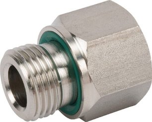 Pièces agricoles - Hydraulique - Douille réductrice M/F 1/2" BSPx3/8" BSP WD SS