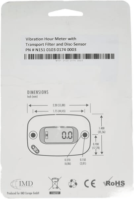 Pièces agricoles - Moteurs pièce adaptable - Compteur de vibrations, avec filtre de transport
