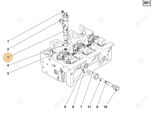 Pièces agricoles - Pieces moteur - INJECTEUR COMPLET