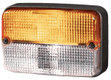 Feu de direction et de position 21/5W, rectangulaire, 12V, ambre/transparent, à boulonner, 120x55x80mm, Hella