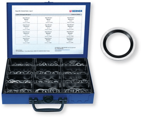 Boulonnerie, quincaillerie - Meubles, rangements - COFFRET BS 150 BAGUES BS TYPE2